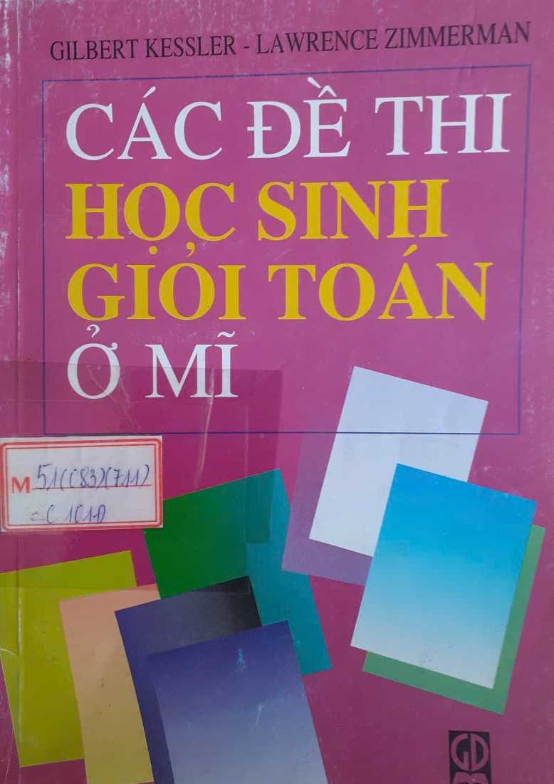 Các đề thi học sinh giỏi Toán ở Mỹ